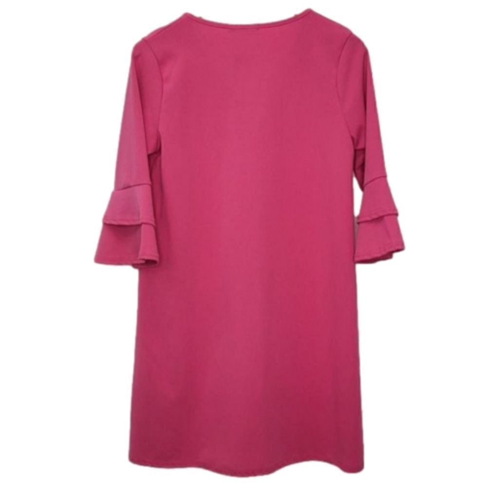 Boohoo Pink Straight Knee Length